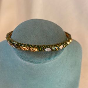 Vintage ASHA Green Bangle by Ashley Mc Cormick